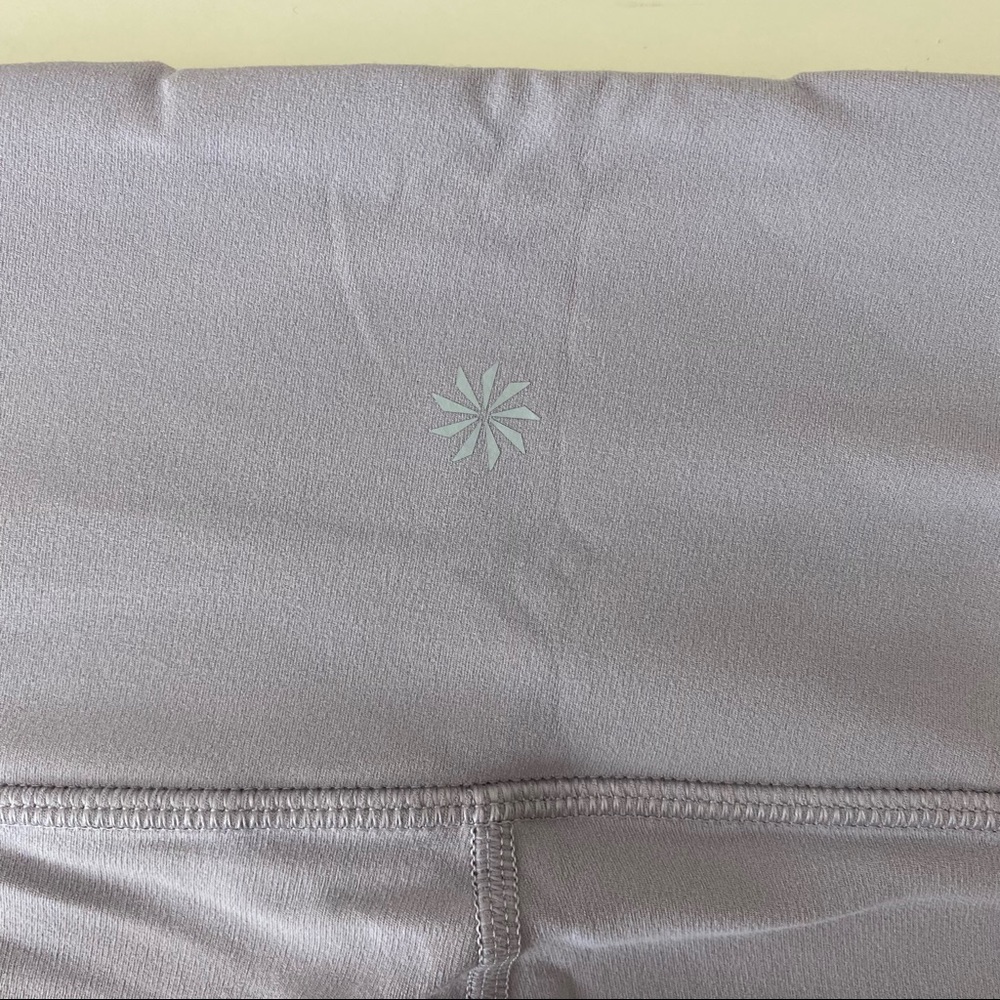 ATHLETA | Elation Asymmetrical 7/8 Tight in Powervita Colorblock Lilac Stone •XS - Picture 6 of 15